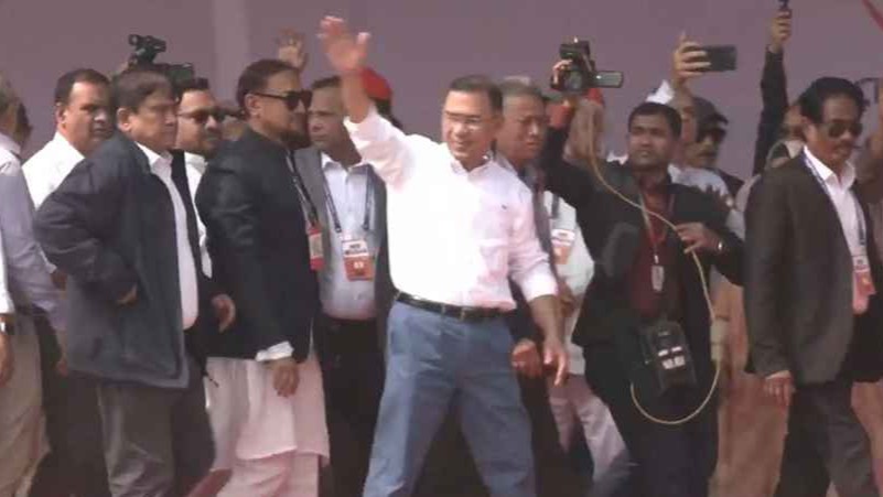 চট্টগ্রাম পলোগ্রাউন্ড মাঠের জনসভায় তারেক রহমান